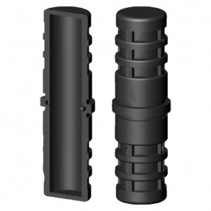 Nylon connector for round tubes without steel core (1D2), also without band available. Nylon connector for round tubes without steel core (1D2), also without band available.