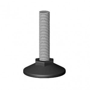 TSS - Round nylon placing plate, steel thread, moulded-on hexagon nut TSS - Round nylon placing plate, steel thread, moulded-on hexagon nut