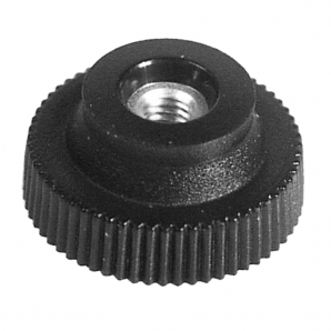 HST12 - Rändelgriffmutter 20mm mit Schaft und feinem Rändel HST12 - Rändelgriffmutter 20mm mit Schaft und feinem Rändel